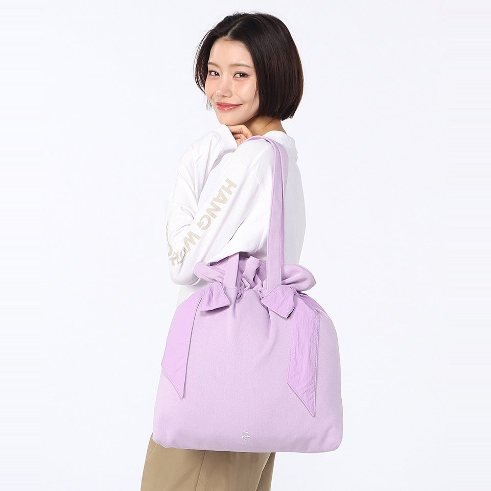 GIRLY DOUBLE RIBBON TOTE BAG