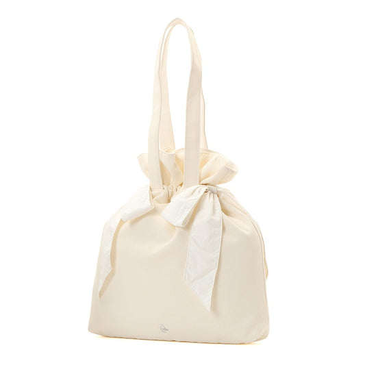 GIRLY DOUBLE RIBBON TOTE BAG