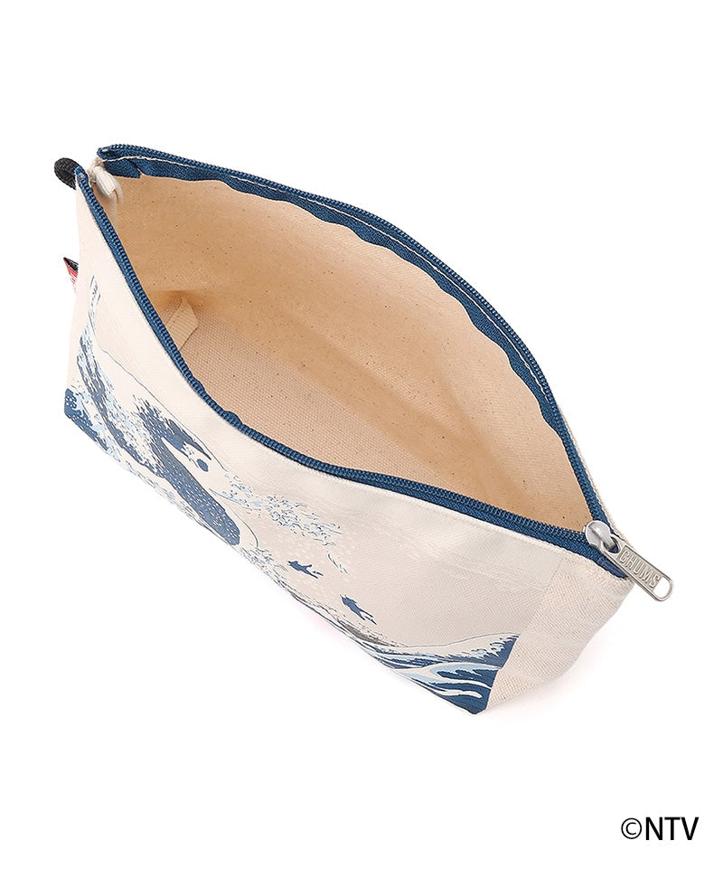 CHUMS x 葛飾北齋 浪裏 CANVAS POUCH
