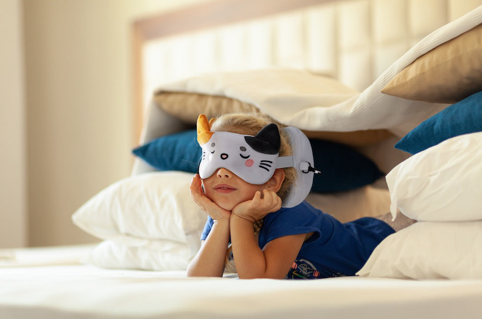 Kids Travel Pillow & Eye Mask - Lola the Cat
