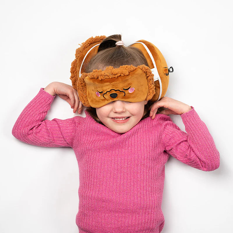 Kids Travel Pillow & Eye Mask - Gigi the Toy Poodl
