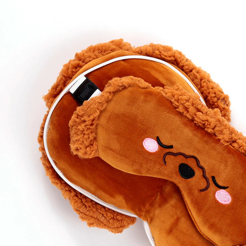 Kids Travel Pillow & Eye Mask - Gigi the Toy Poodl
