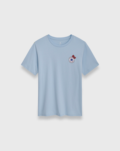 HELLO KITTY CHUCK PATCH TEE CLEAR SKIES