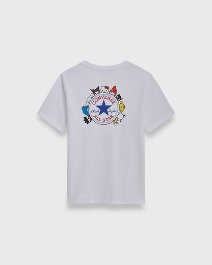 HELLO KITTY CHUCK PATCH TEE WHITE