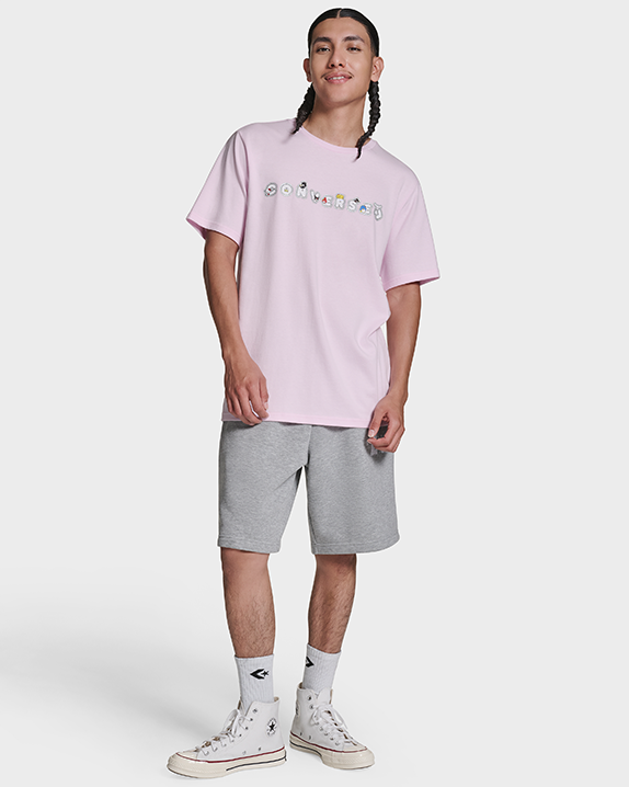 HELLO KITTY STICKER TEE NEW FOUND BLOOM