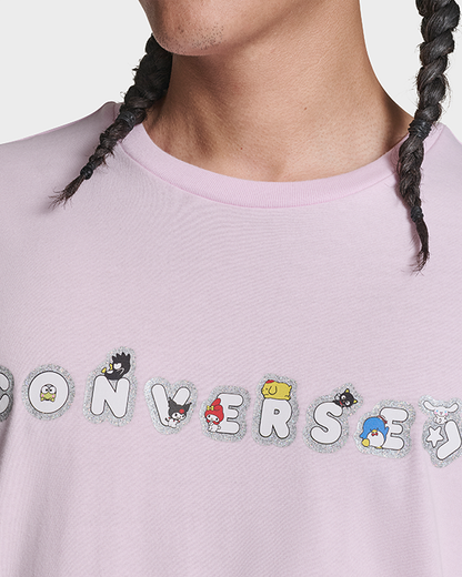 HELLO KITTY STICKER TEE NEW FOUND BLOOM