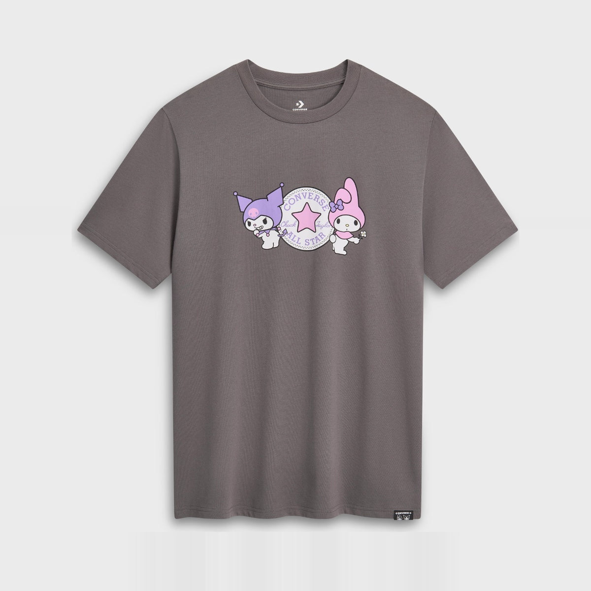 HELLO KITTY CHUCK PATCH TEE PLUM KITTEN