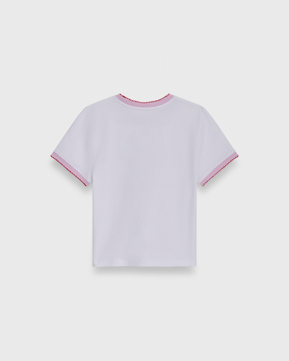HELLO KITTY BABY TEE WHITE
