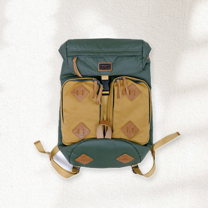 PU + COTTON CANVAS BACKPACK