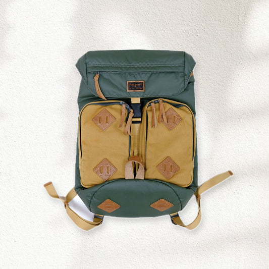 PU + COTTON CANVAS BACKPACK