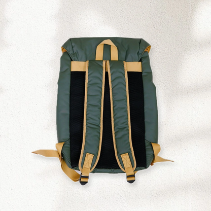 PU + COTTON CANVAS BACKPACK
