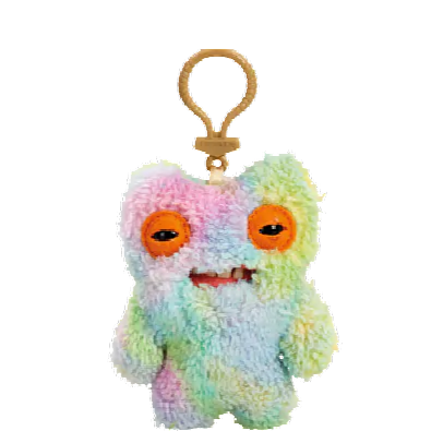 FUGGLER KEY RINGS S3- GRIN GRIN (BROWN) 