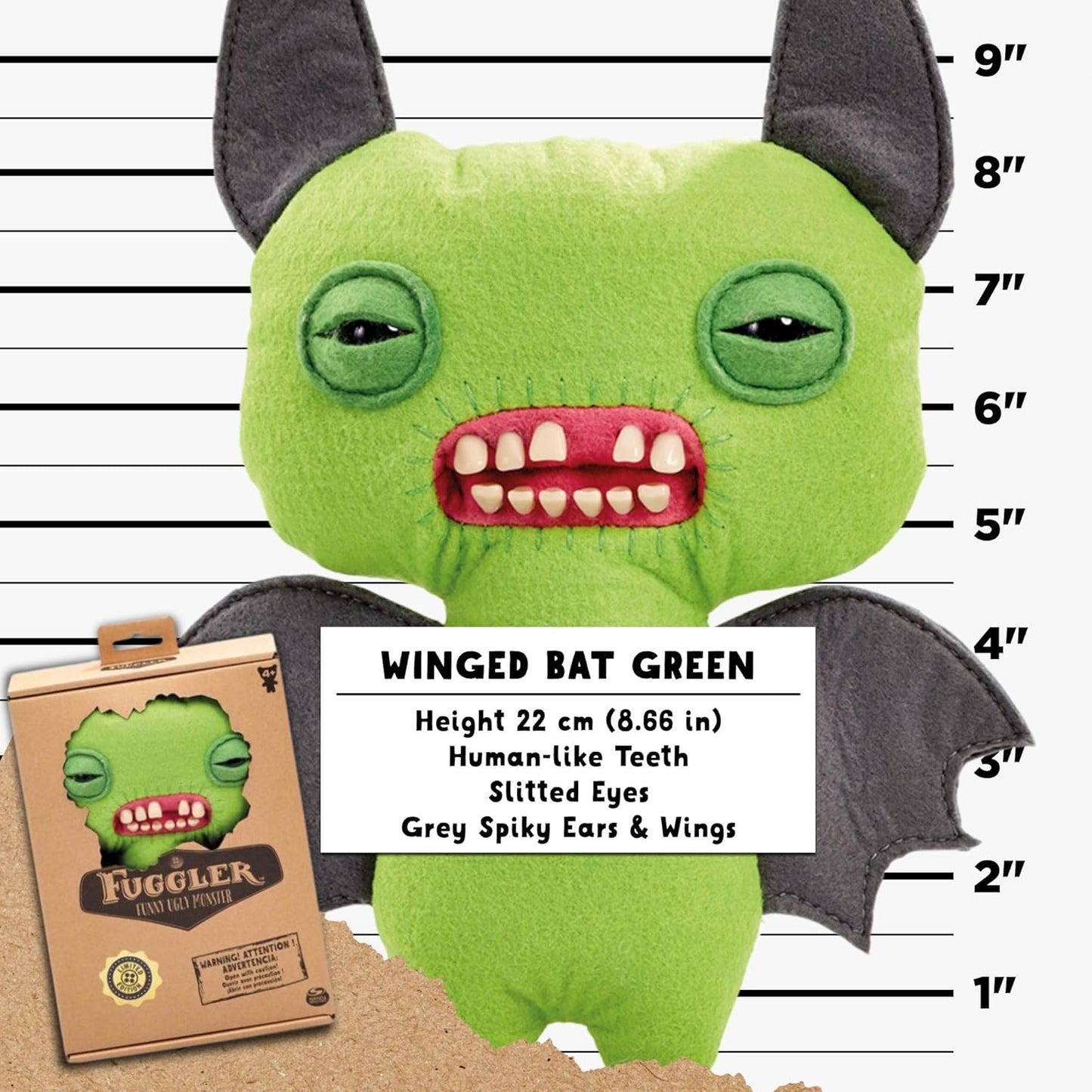 Fuggler Limited Edition - Winged Bat (Green)
