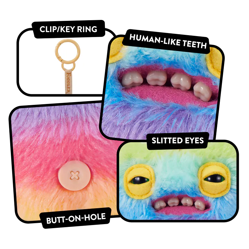Fuggler Key Ring S6 Wide Eyed Weirdo(Multi)
