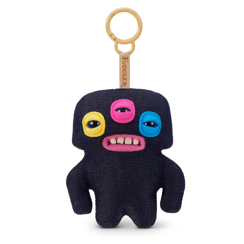 FUGGLER KEY RING S6-ANNOYED ALIEN(BLACK)