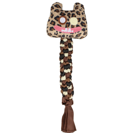 FUGGLER DOG ROPE TUG TOY (LEOPARD)