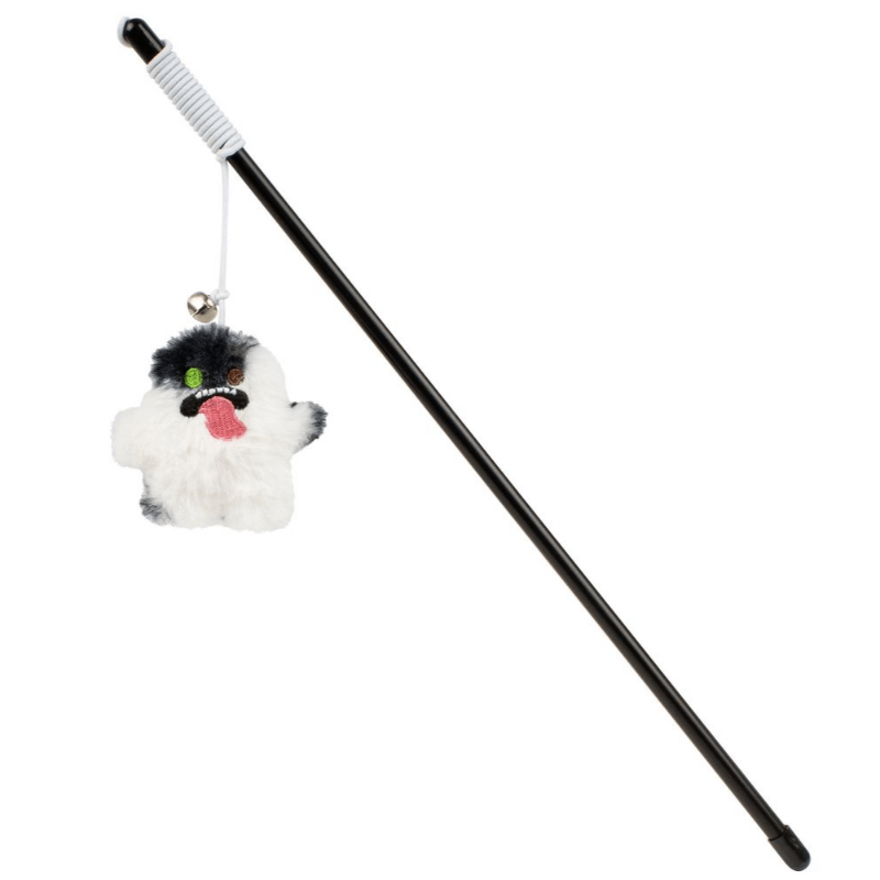 FUGGLER CAT TEASER TOY (WHITE)