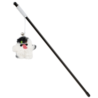 FUGGLER CAT TEASER TOY (WHITE)