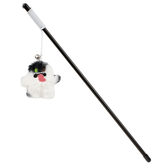 FUGGLER CAT TEASER TOY (WHITE)