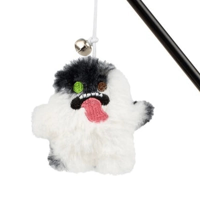 FUGGLER CAT TEASER TOY (WHITE)