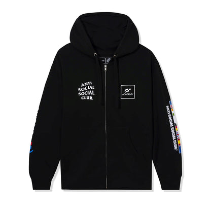 ASSC FLAG HOODIE ZIP-UP-BLACK