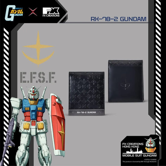 RX-78-2高達真皮兩摺銀包(黑魂版)