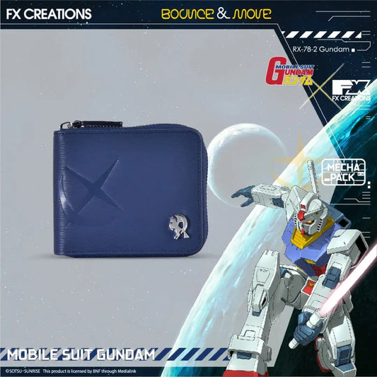 RX-78-2高達– 真皮拉鍊銀包