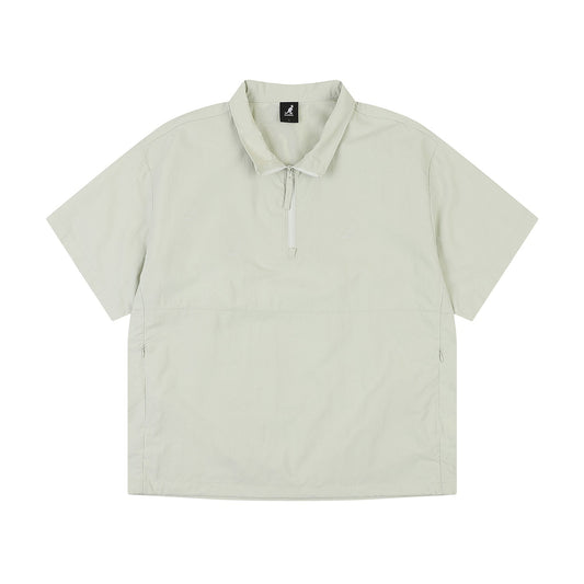 Short Sleeve Stand-neck Anorak