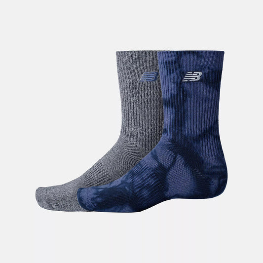 Ribbed Cuff Mid Calf Socks 2 P