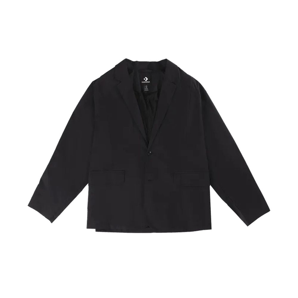 WOVEN LIGHT WEIGHT BLAZER BLACK