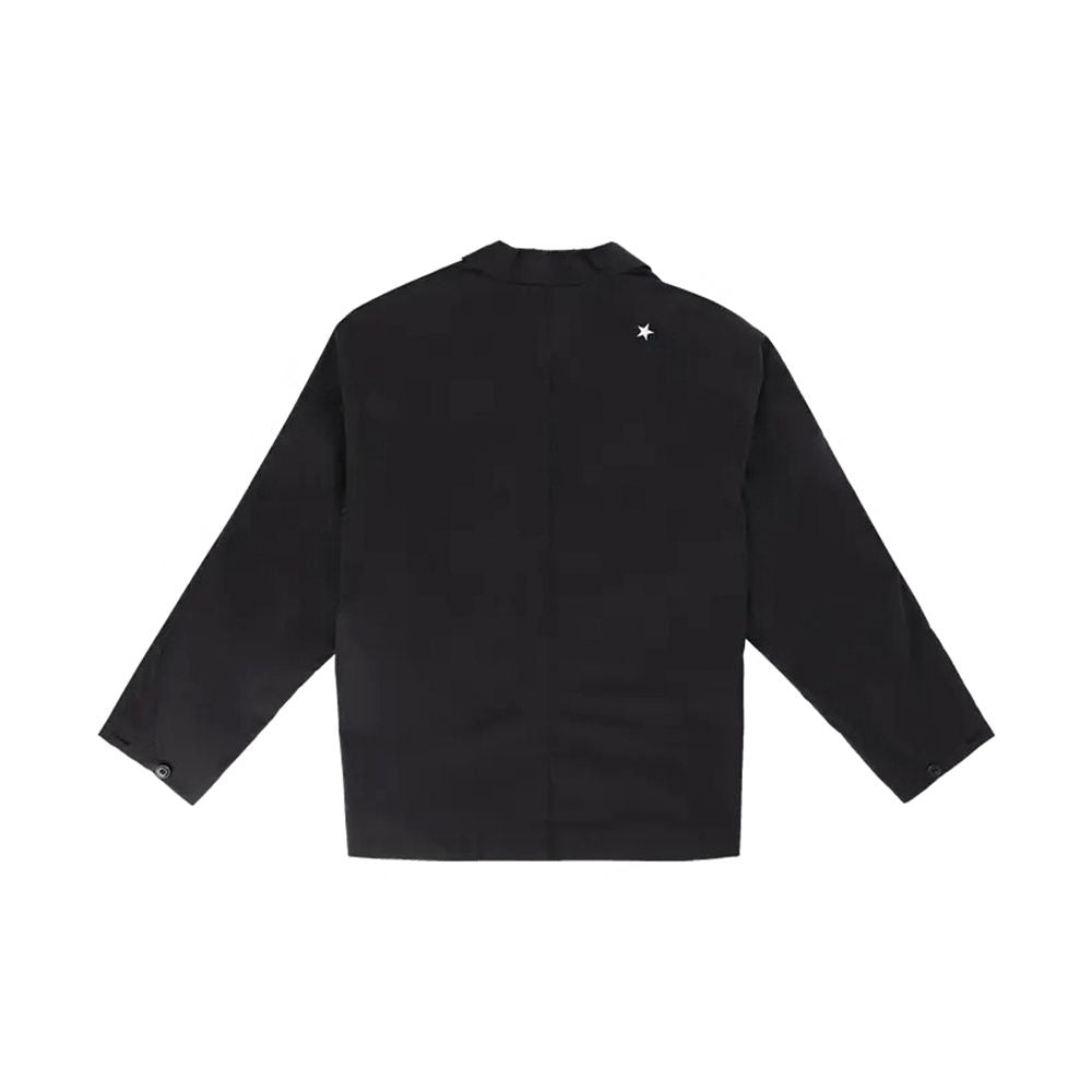 WOVEN LIGHT WEIGHT BLAZER BLACK