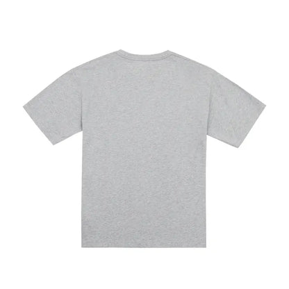 PEACHED COTTON JERSEY TEE GREY MELANGE