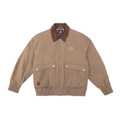 YOTH SUEDE PADDED JKT ENGINE SMOKE