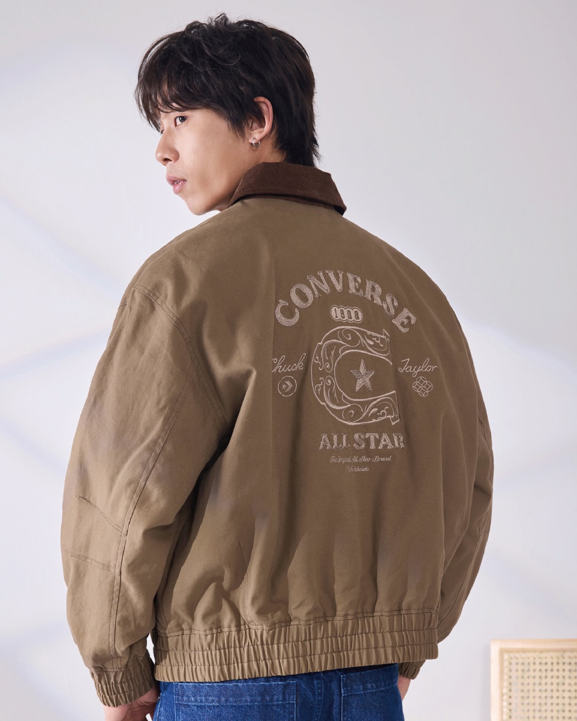 YOTH SUEDE PADDED JKT ENGINE SMOKE