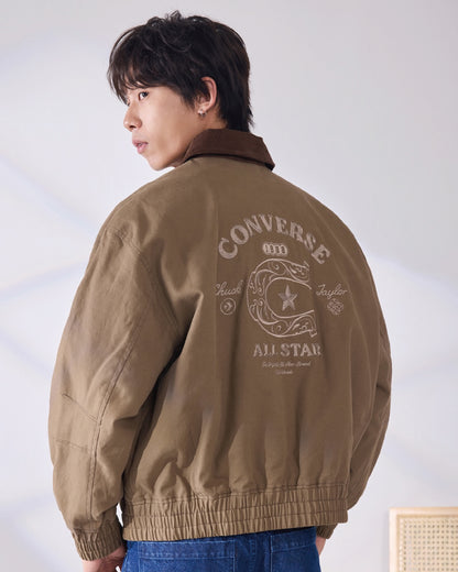 YOTH SUEDE PADDED JKT ENGINE SMOKE