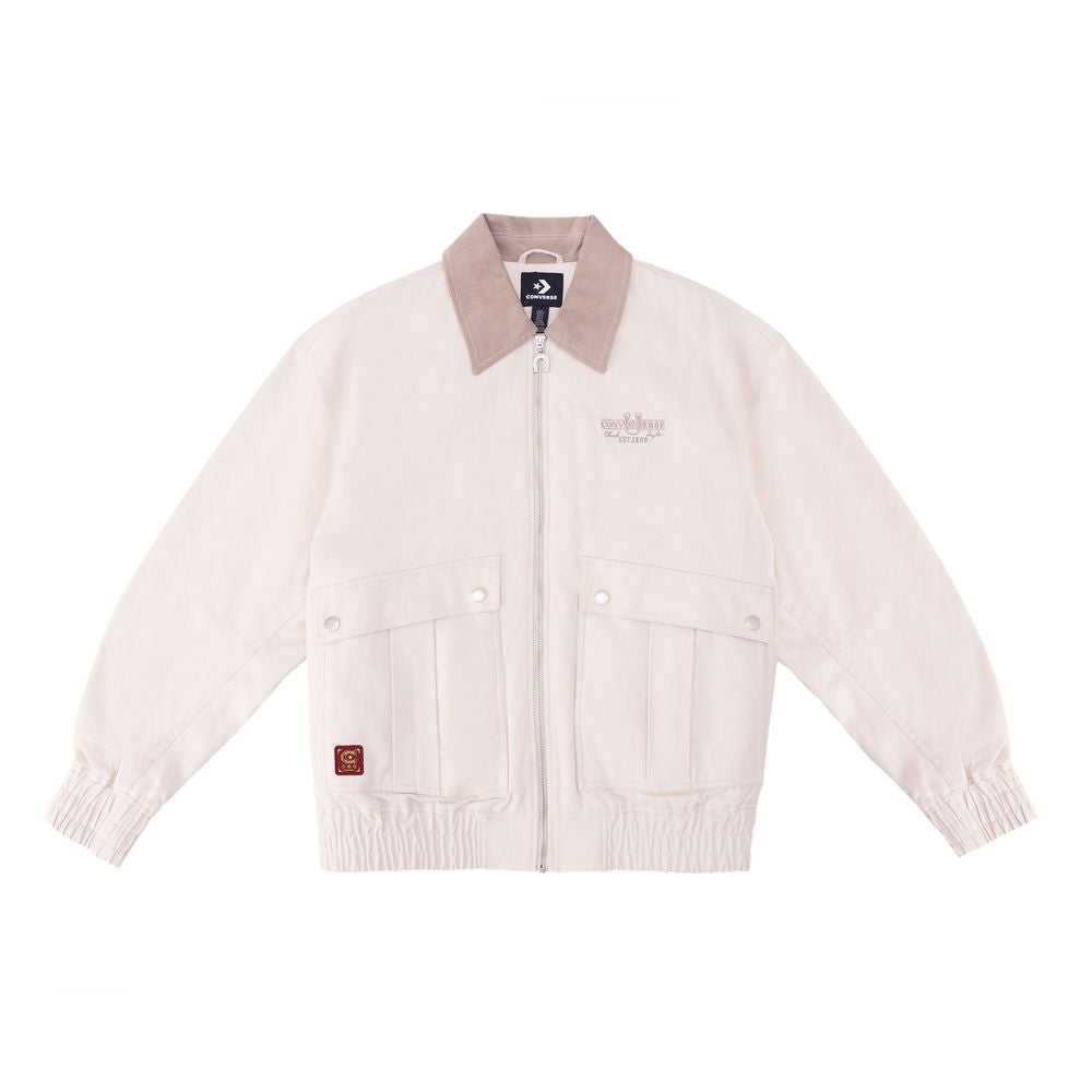 YOTH SUEDE PADDED JKT CLASSIC ECRU