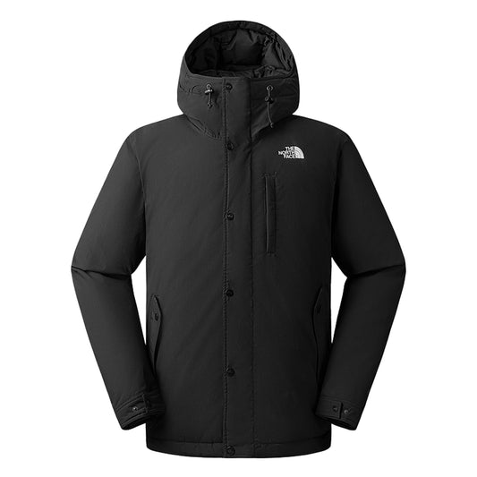 Men's Black DWR Waterproof Warm Hooded Down Jacket