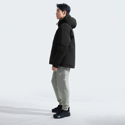 Men's Black DWR Waterproof Warm Hooded Down Jacket