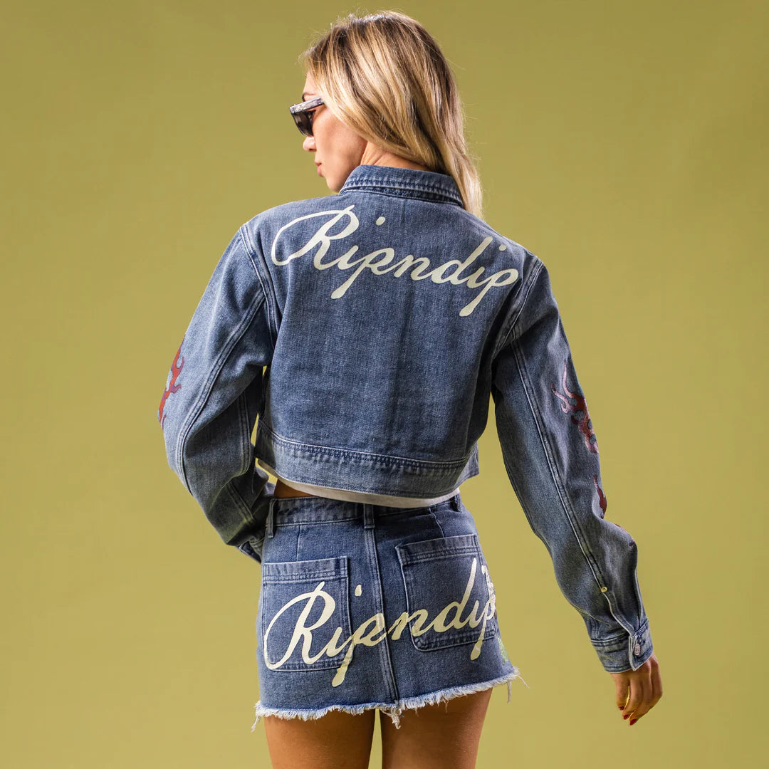 TRAVIS CROPPED DENIM JACKET