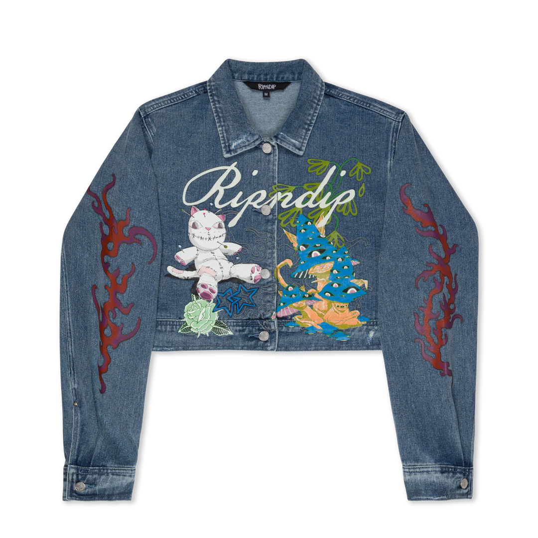 TRAVIS CROPPED DENIM JACKET
