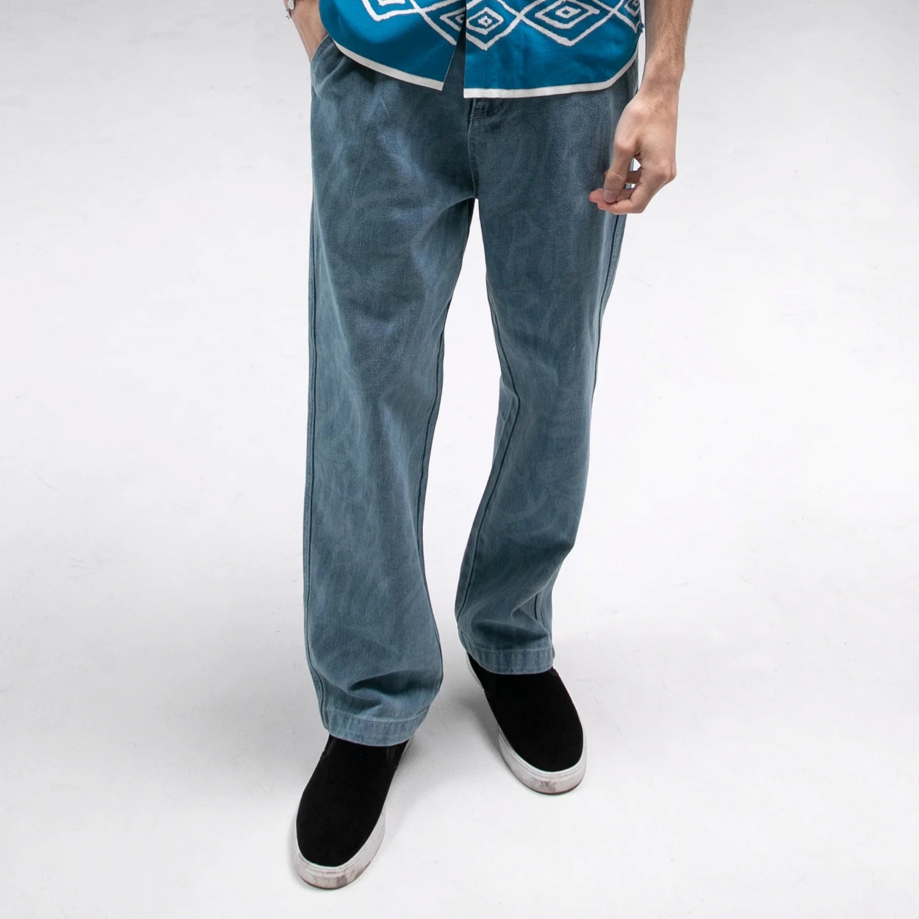 WILSHIRE DENIM PANTS (MEDIUM WASH)