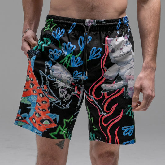 TRAVIS SWIM SHORTS (BLACK)