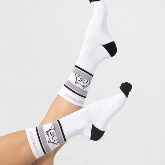 PEEKING NERMAL SOCKS (WHITE)