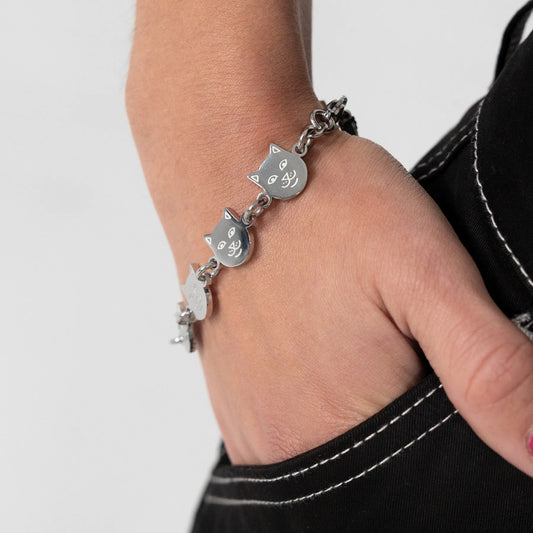 LORD NERMAL METAL LINK BRACELET (SILVER)