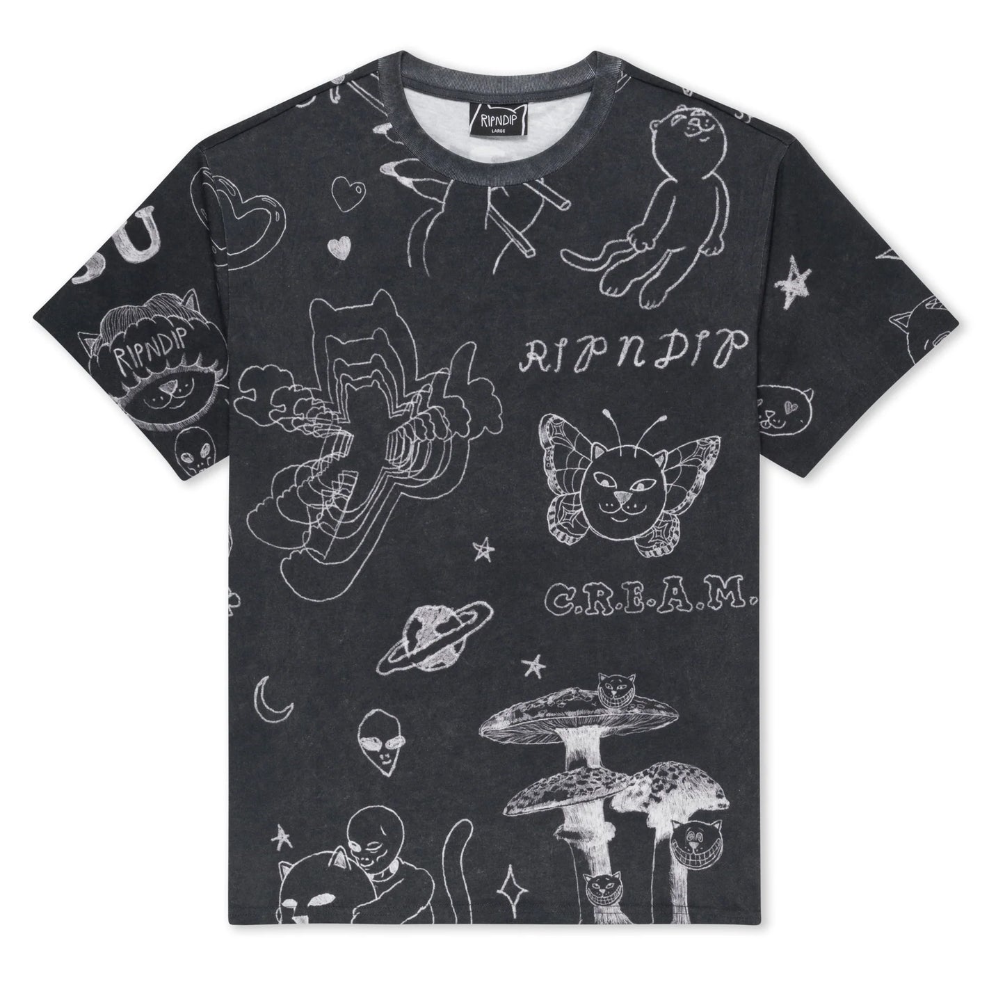 NERMAL DOMINATION TEE (BLACK WASH)