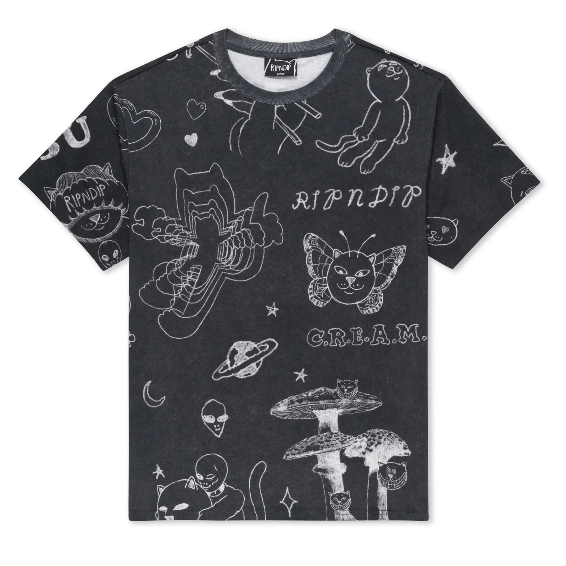 NERMAL DOMINATION TEE (BLACK WASH)