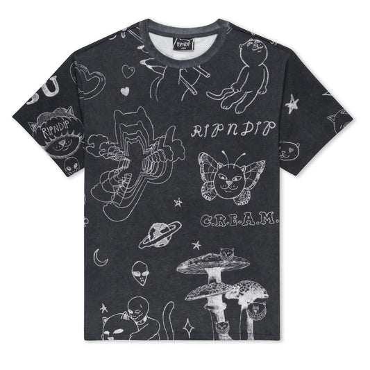 NERMAL DOMINATION TEE (BLACK WASH)