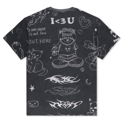 NERMAL DOMINATION TEE (BLACK WASH)
