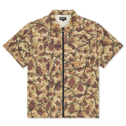 WIRED ZIP UP SHIRT (TAN)