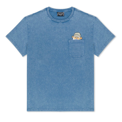 NERMAL S THOMPSON POCKET TEE (SLATE MINERAL WASH)
